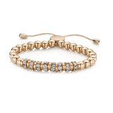 Buckley London Simplicity Bracelet - Rose Gold (Cluster Design)
