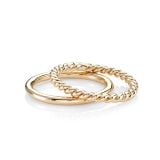 Lucia Braided Ring Duo